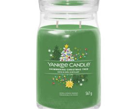 Shimmering Christmas Tree candela grande signature