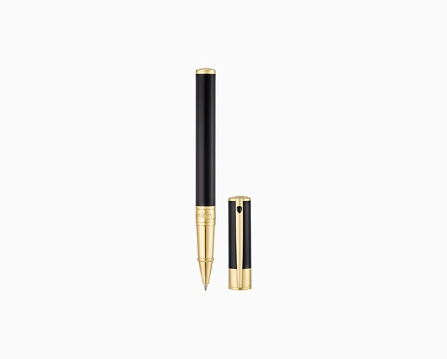 2142.jpg S. T. Dupont D-Initial Black & Golden penna - immagine 2