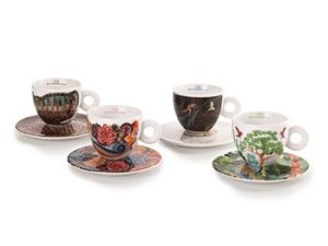 Set 4 tazze da cappuccino Art collection biennale 2024