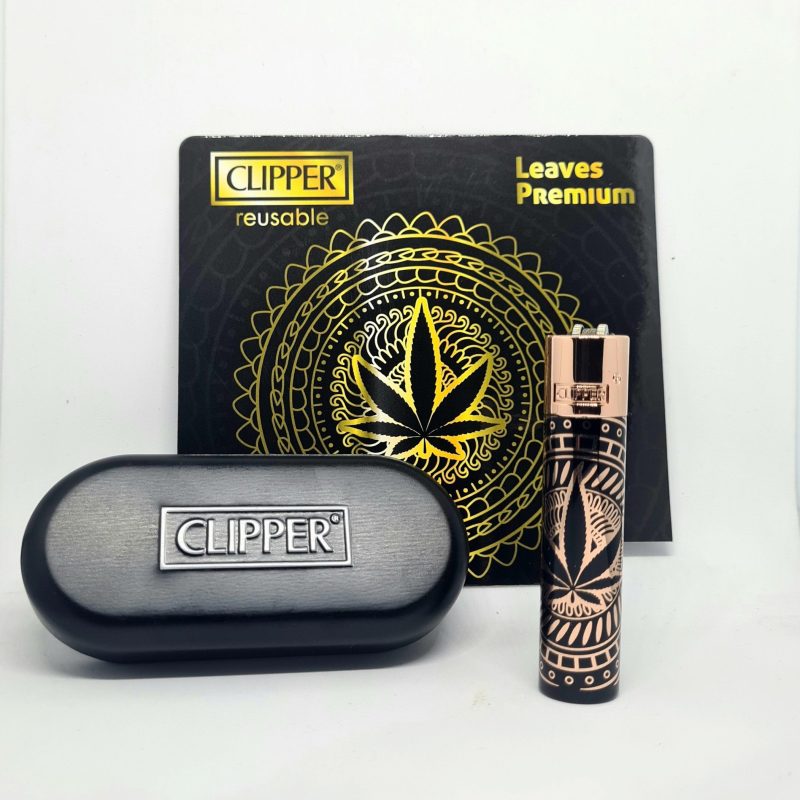 Accendino CLIPPER LEAVES PREMIUM 3 CON CONFEZIONE REGALO