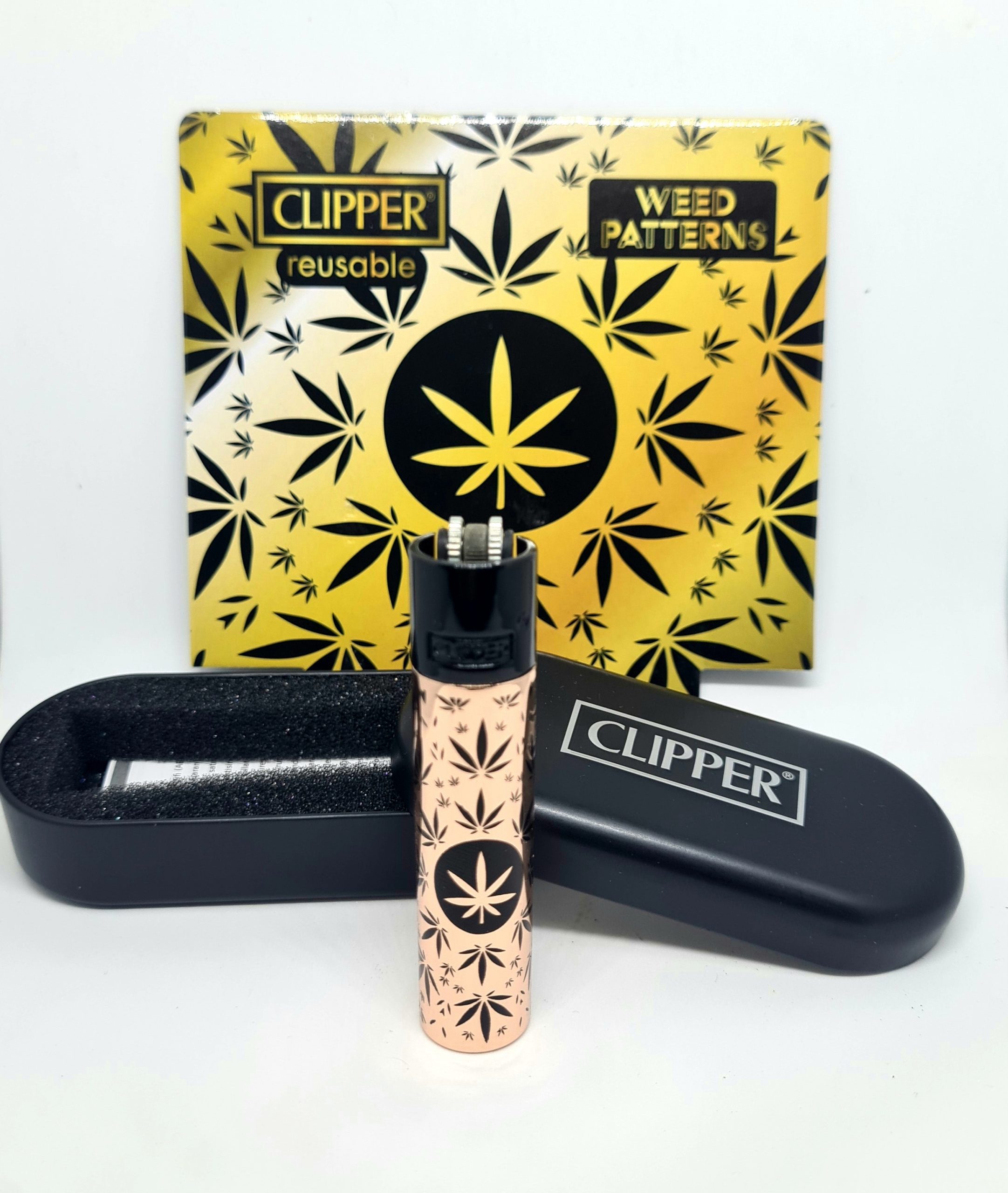 2346.jpg Accendino CLIPPER WEED PATTERSON 2 CON CONFEZIONE REGALO