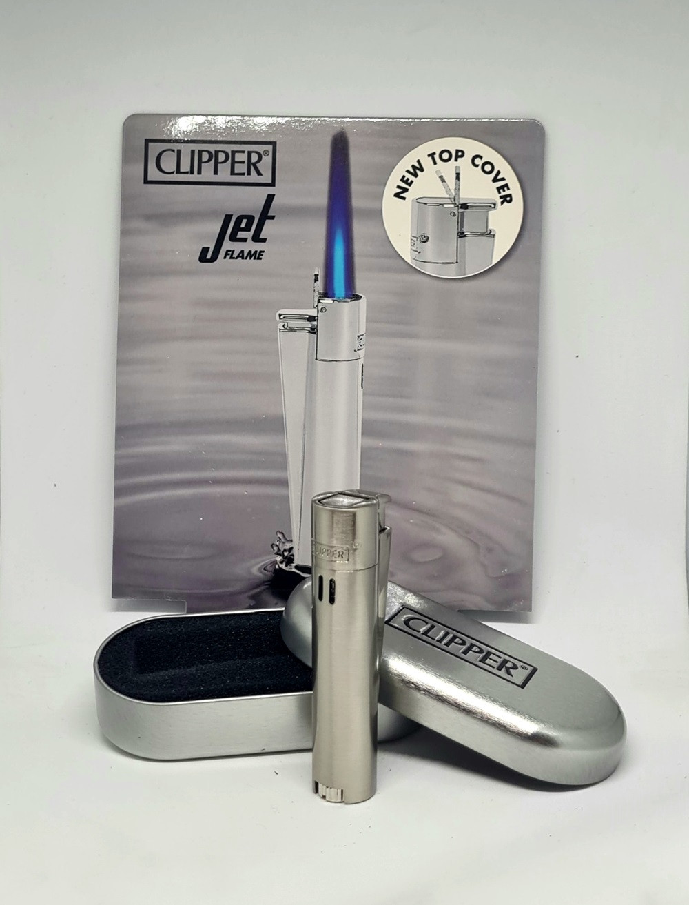 2361.jpg Accendino CLIPPER SILVER JET FLAME CON CONFEZIONE REGALO