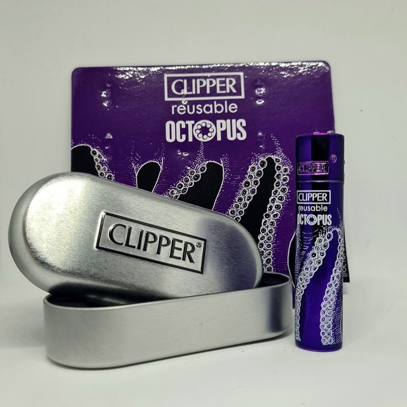 CLIPPER METAL OCTOPUS 3 CON CONFEZIONE IN METALLO