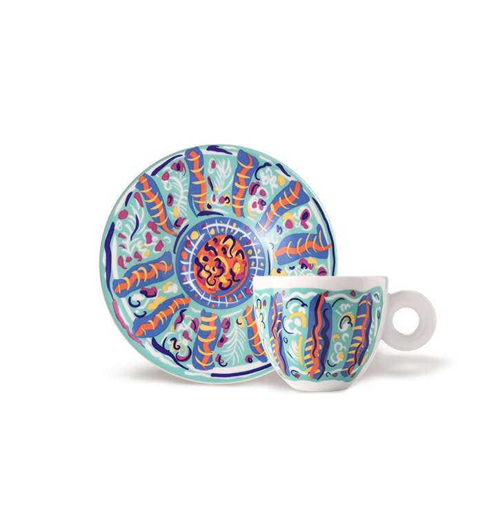 2747.jpg Set 4 tazze cappuccino - Art Collection SOL CALERO - immagine 4