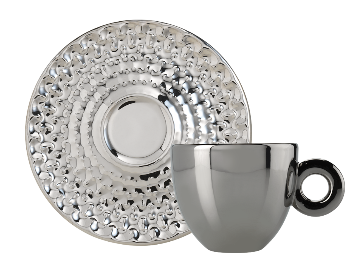 2807.jpg SET DI 4 TAZZE DA CAPPUCCINO – ILLY ART COLLECTION JOHN ARMLEDER - immagine 4