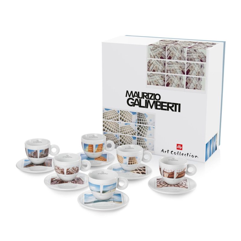 Set 6 Tazze Cappuccino Art Collection Maurizio Galimberti