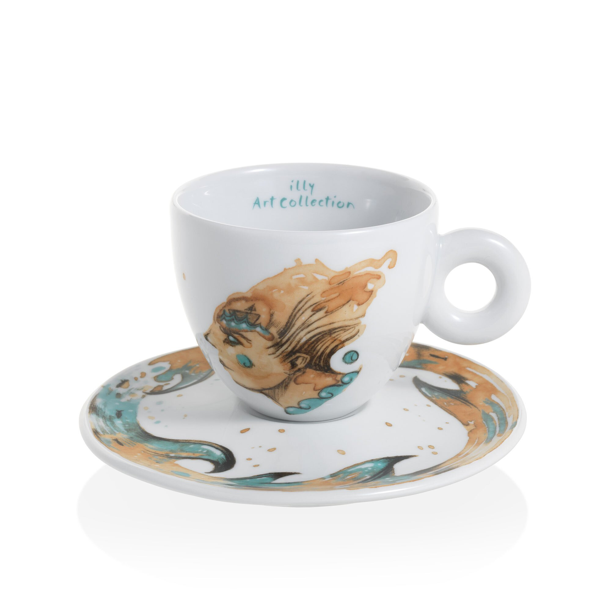 397.jpg Set 6 Tazze Cappuccino Art Collection Max Petrone - immagine 3