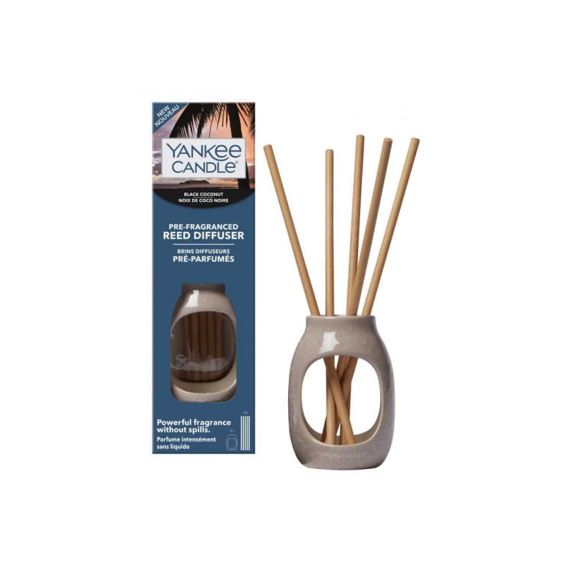 Pre-Fragranced Reed Diffuser Embossed Black Coconut